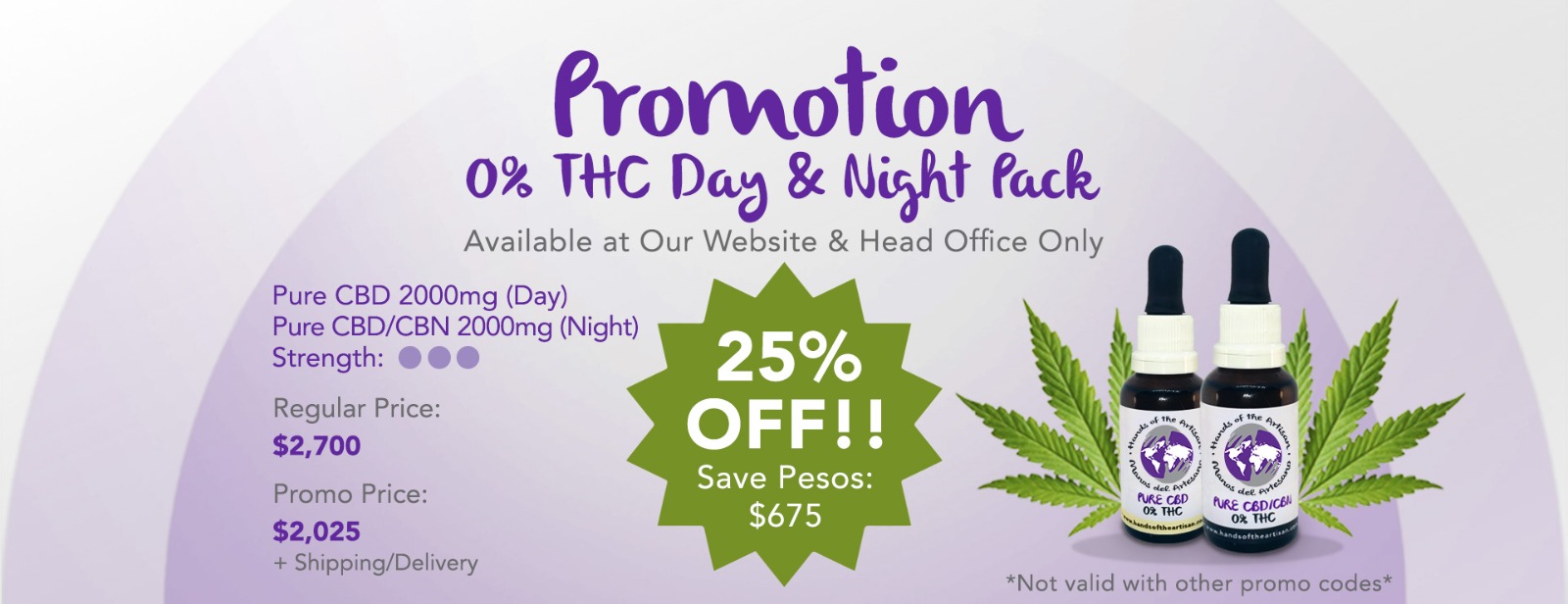 Day/Night 0% THC Promo